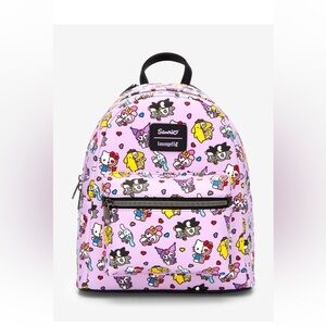 Sanrio Loungefly hello kitty & friends half skeleton mini backpack